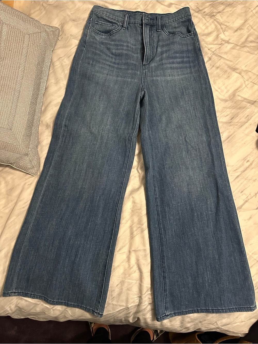 Joe's Jeans Wide-Leg Flare in Medium Blue Wash